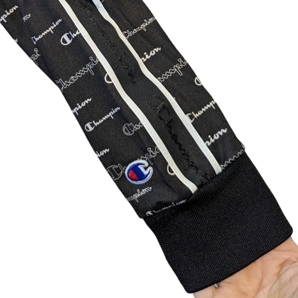 Champion all over print logo track jacket medium - Picture 6 of 9